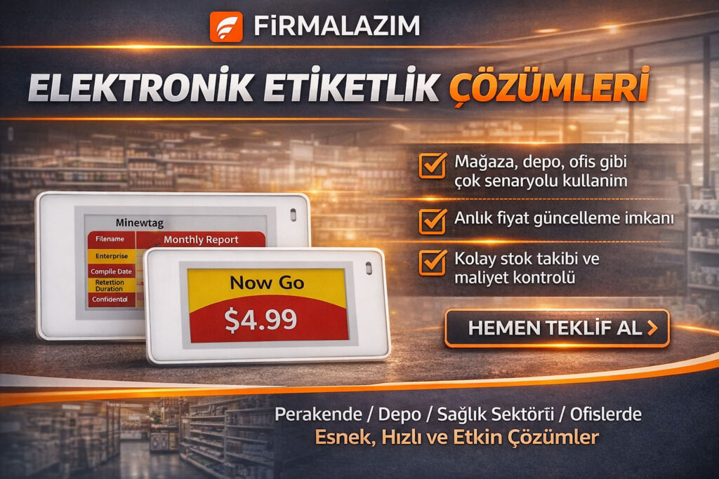 PVC raflara elektronik etiket rayı nasıl takılır