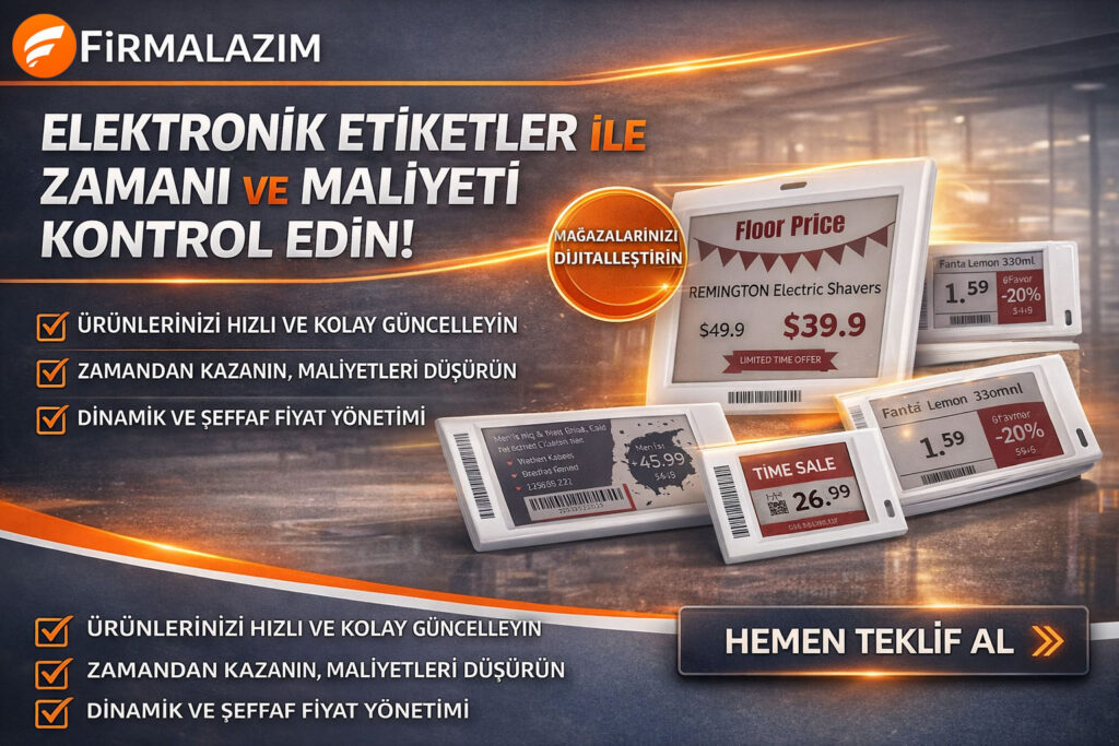 Şarküteri reyonları için suya ve neme dayanıklı ESL tutucular var mı