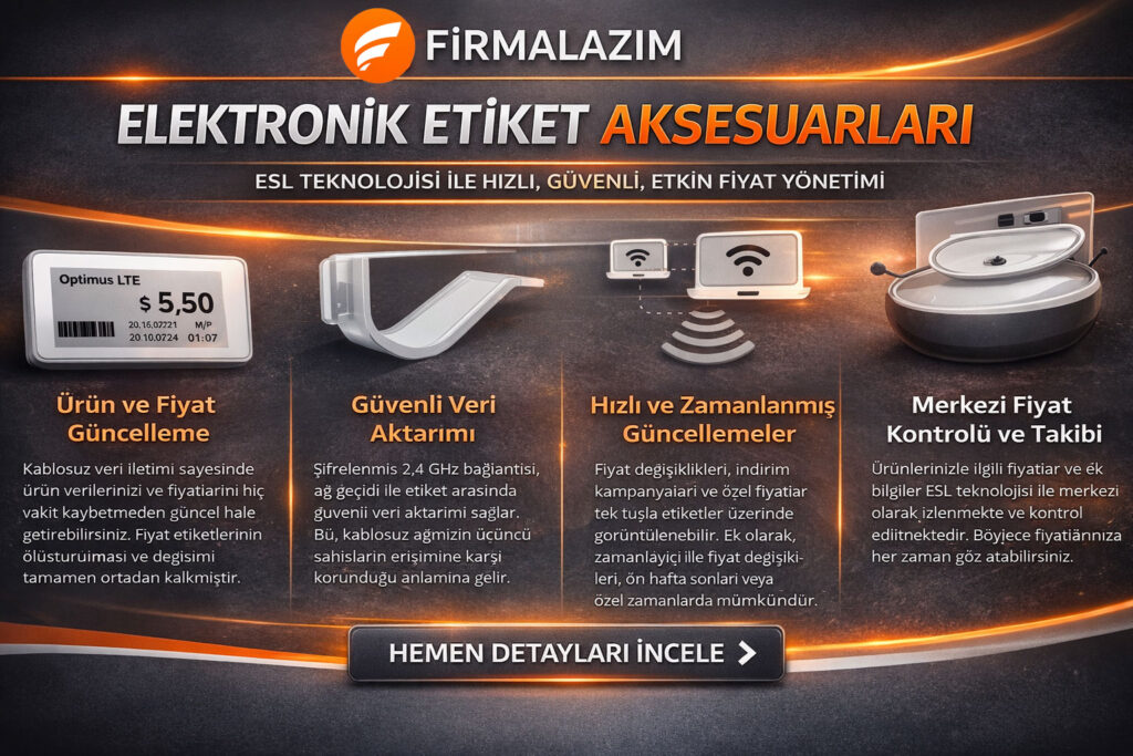 Kasap Reyonu Elektronik Etiket Tutucuları
