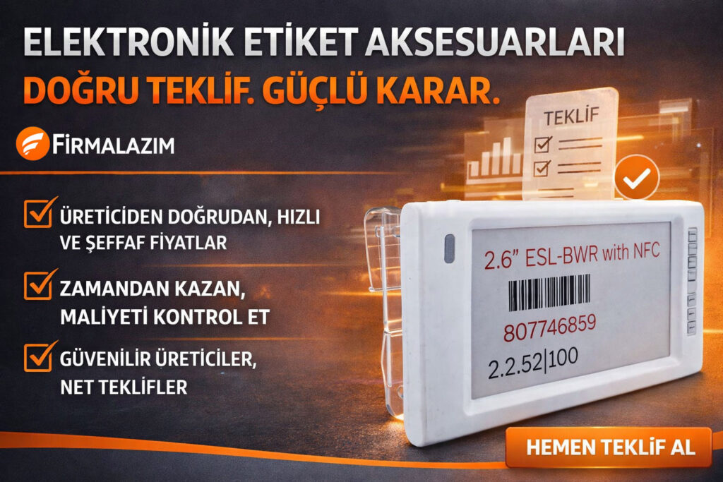 Tel Raflar İçin Elektronik Etiket Klipsleri